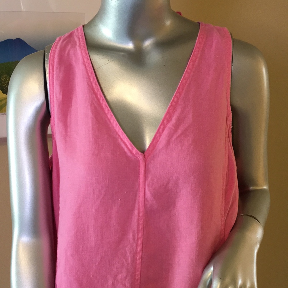 ATHLETA | Retreat Linen Romper In Raphanus Pink 🩷 - Picture 8 of 16